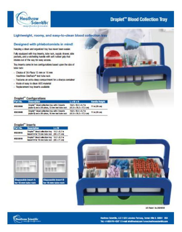 Heathrow Toxicology Blood collection